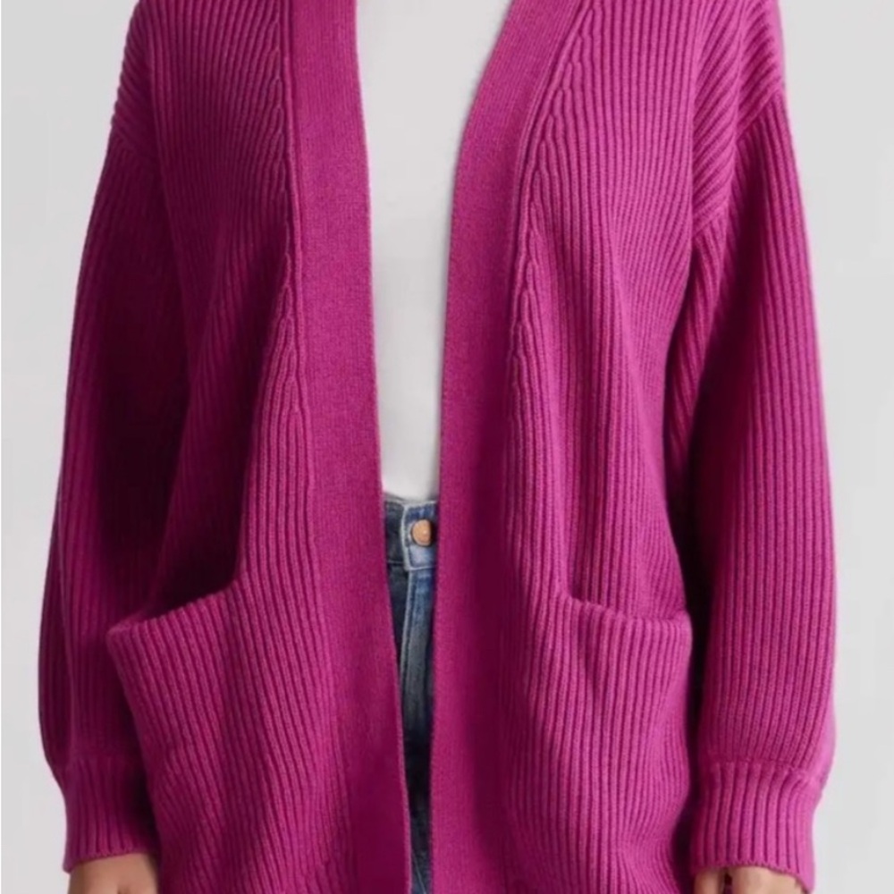 Quince women’s pink cardigan